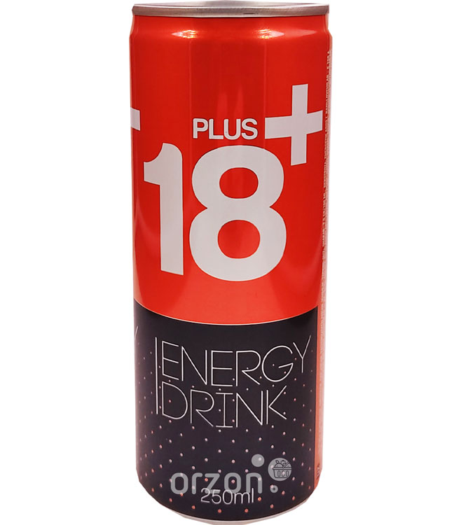 Энергетический напиток "18+" ж/б 250 мл от интернет магазина орзон