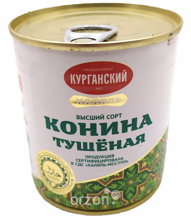 Тушеная Конина "Курганская" Халяль (ключ) 290 гр  от интернет магазина Orzon.uz