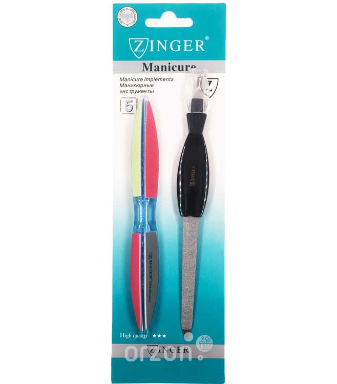 Пилка 'Zinger' 2в1 для Ногтей и снятия Кутикул (126) 1 шт от интернет магазина Orzon.uz