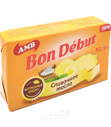 Масло сливочное "Bon Debut" 82,5% 200 гр