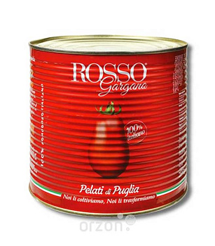 Томаты "Rosso" Pelati di Puglia очищенные ж/б 2550 гр