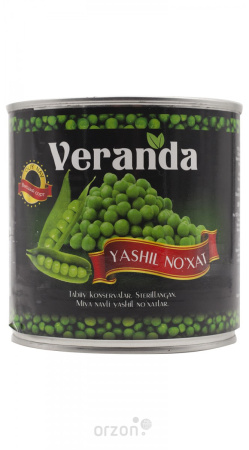 Горошек зелёный "Veranda" ж/б 425 гр  от интернет магазина Orzon.uz