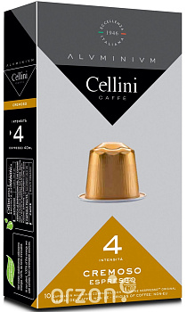 Капсулы кофе "Cellini" для  Cremoso Espresso №4 10 шт от интернет магазина орзон