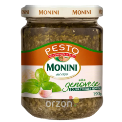 Соус "Monini" Pesto Alla Genovese Песто из базилика с чесноком  190 г