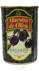 Маслины "Maestro de Oliva" без косточки 280 мл