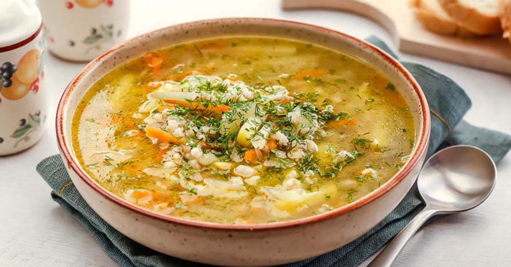 РАССОЛЬНИК С ПЕРЛОВКОЙ