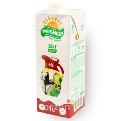 Молоко "Pure milky" 6 % 1л