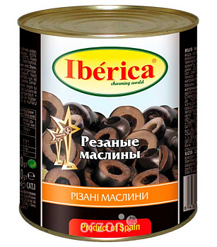 Маслины "Iberica" Резаные ж/б 3000 гр