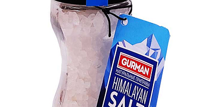 Гималайская соль "Gurman" белая крупная в мельнице 80 гр