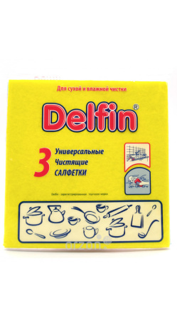 Салфетки 'Delfin' Цветные 3 dona
