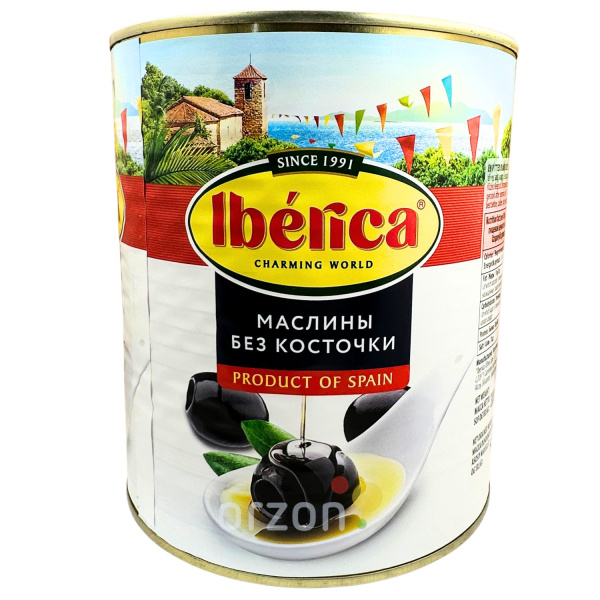 Маслины "Iberica" без косточки ж/б 3000 гр