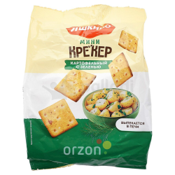 Крекер мини "Яшкино" картофельный с зеленью 180 гр