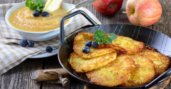 ДРАНИКИ ИЗ КАРТОФЕЛЯ, КАБАЧКА И ЯБЛОКА