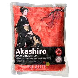 Имбирь маринованный Розовый "Akashiro" (в упаковке 10 шт) 1.4 кг