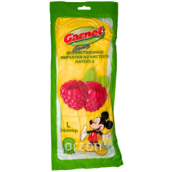 Перчатки "Mickey Mouse" Хозяйственные Малина L 1 шт