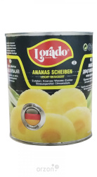 Ананасы шайбы "Lorado" в легком сиропе 850 мл 
