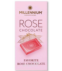 Шоколад плиточный "Millennium" Favorite Rose (Розовый)  100 гр