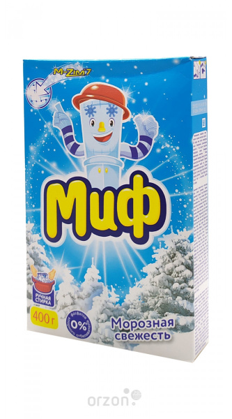 Стиральный порошок "МИФ" ручная стирка Морозная свежесть 400гр