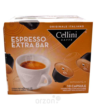 Капсулы кофе "Cellini" Dolce Gusto Extr Bar 10 dona