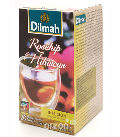 Чай "Dilmah" HORECA Шиповник и Гибискус 20 пак. от интернет магазина орзон