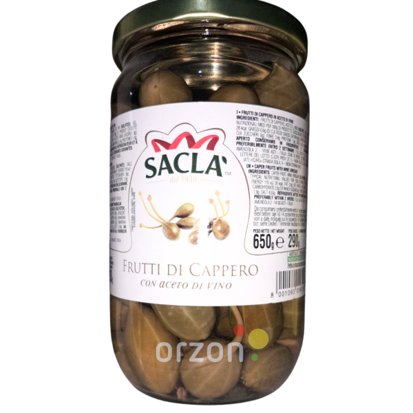 Плоды каперсов "Sacla" с/б 650 гр