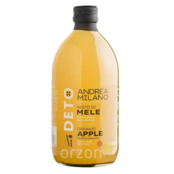 Уксус ( сидр)"Andrea Milano" Deto organic яблочный нефильтрованный 500мл