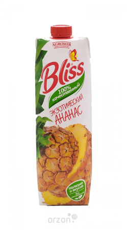 Сок "BLISS" Ананасовый 1л от интернет магазина орзон