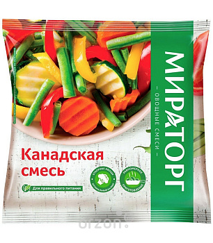 Овощная смесь "Мираторг" Канадская (фасоль,перец сладкий,цукини,морковь) 400 гр с доставкой на дом | Orzon.uz