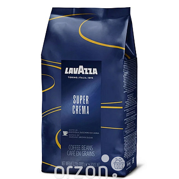 Кофе "Lavazza" Super Crema среднеобжаренный в зернах 1000 гр