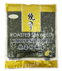 Листья нори "Yaki sushi" gold жареные 10 листов 28 гр