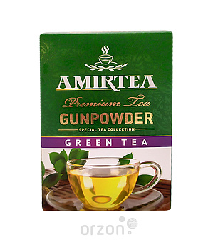 Чай зелёный "Amir Tea" Premium Gunpowder 90 гр от интернет магазина орзон