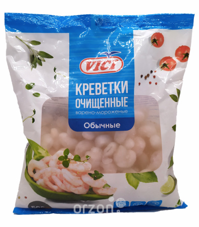 Креветки обычные Тити коктейльные "Vici" очищенные (варено-мороженые) 200/300 500 гр