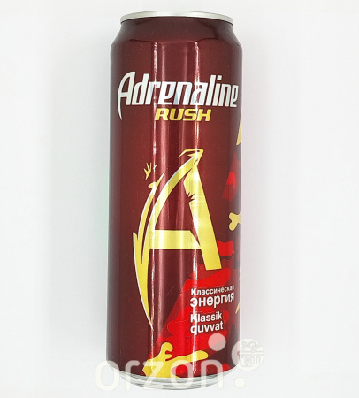 Энергетический напиток "Adrenaline" Classic RED  ж/б 449 мл от интернет магазина орзон