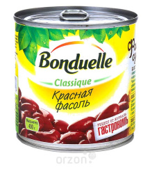 Фасоль красная Bonduelle (в упаковке 12 шт) 400 гр шт
