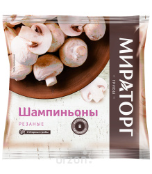 Шампиньоны "Мираторг" резаные 400 гр