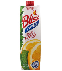 Сок "BLISS" Лимон с мятой, 1 л