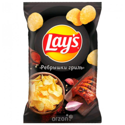 Чипсы "Lays" Рёбрышки гриль 140 гр