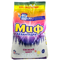 Стиральный порошок "МИФ" АВТ Свежий цвет 6 кг