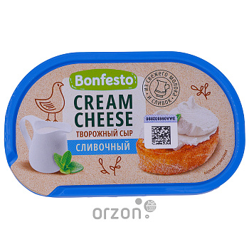 Сыр творожный "Bonfesto" Кремчиз сливочный 65% 140 гр