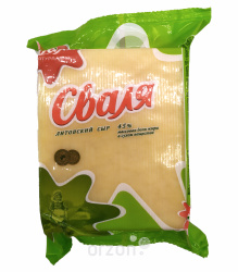 Сыр литовский "Сваля" полутвёрдый 45% (брусок) 350 гр