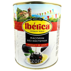 Маслины "Iberica" без косточки ж/б 3000 гр