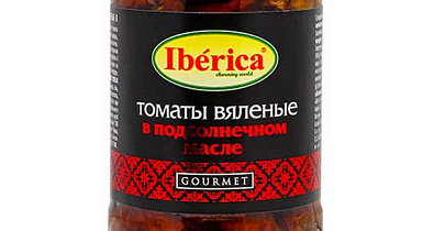 Томаты вяленые "Iberica" в подсолнечном масле с/б (в упаковке 12 шт) 295 гр
