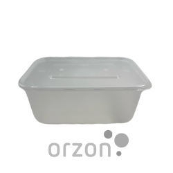 Одноразовая посуда Контейнер прямоугольный с крышкой (800 мл) Food pack . Цвет: Прозрачный ( в 1 упаковке 35 шт)