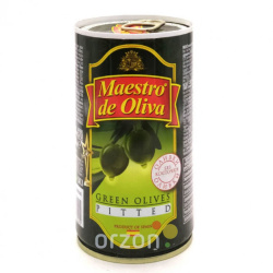 Оливки "Maestro de Oliva" без косточки 370 мл 