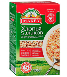 Хлопья "Makfa" 5 Злаков 400 гр