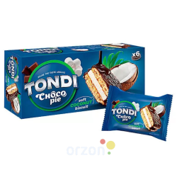 Печенье "Tondi CHOCO-PIE" кокосовое с глазурью 180 гр
