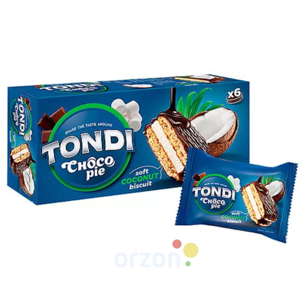 Печенье "Tondi CHOCO-PIE" кокосовое с глазурью 180 гр