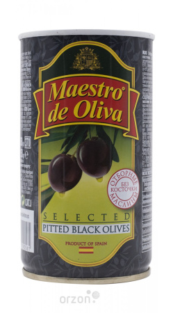 Маслины "Maestro de Oliva" Отборные без косточки (в упаковке 24 dona) 370 мл  от интернет магазина Orzon.uz