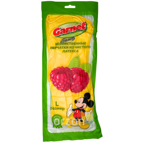 Перчатки "Mickey Mouse" Хозяйственные Малина L 1 шт
