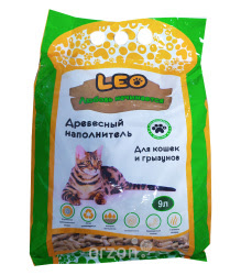 Туалетный наполнитель "Лео" Древесный 9л
